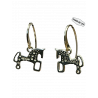 Pendientes Plata Caballo Colgante