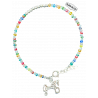 Pulsera Plata perlas Colores + Caballo de Soria