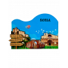 Imán Monumentos de Soria 2 capas Azul