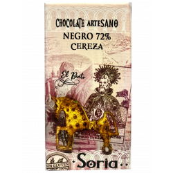 Chocolate Negro 72% Con Cereza