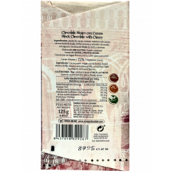 Chocolate Negro 72% Con Cereza
