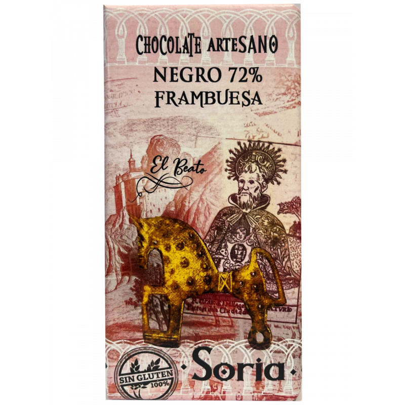 Chocolate negro con frambuesa