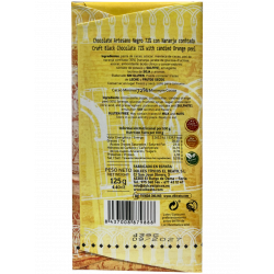Chocolate Negro 72% Con Naranja Confitada