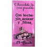 Chocolate con Leche sin azúcar añadido con Fresa