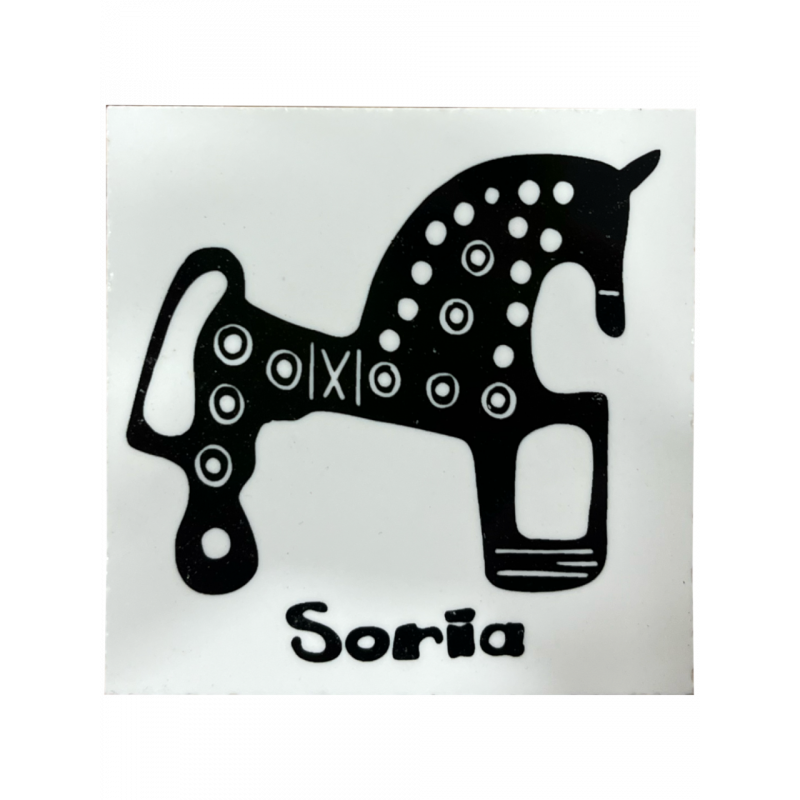 Imán Azulejo Caballo de Soria
