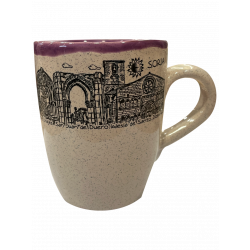 Taza borde morado Monumentos de Soria