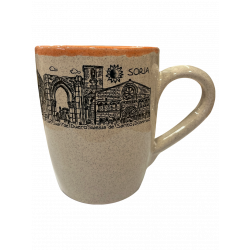 Taza borde color Monumentos de Soria
