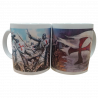 Taza jinetes + bandera de los templarios
