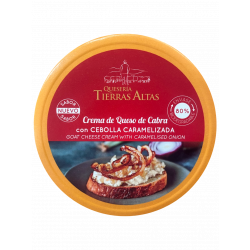 CREMA DE QUESO DE CABRA CON CEBOLLA CARAMELIZADA