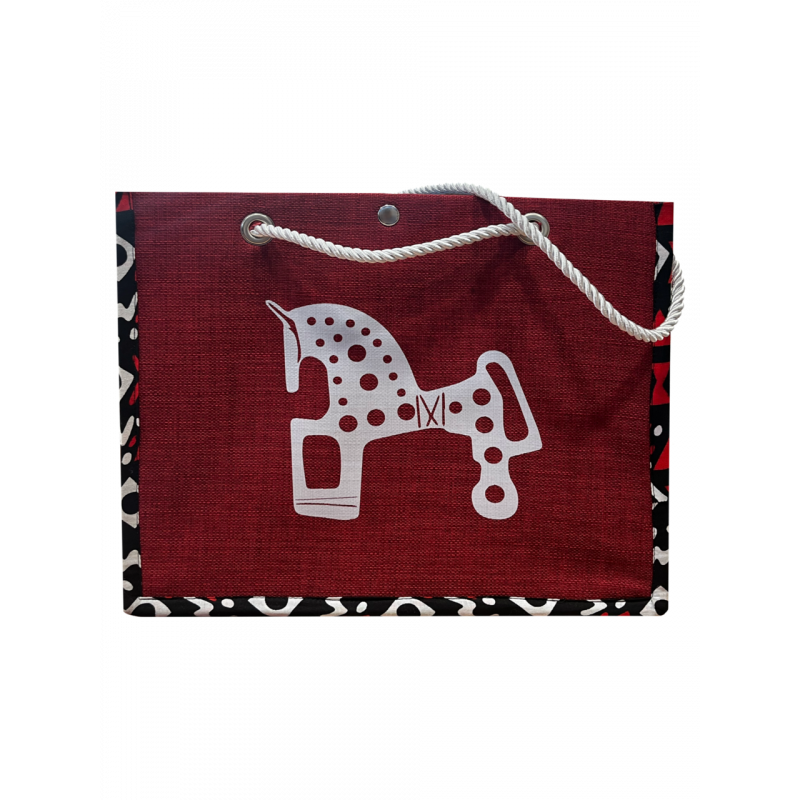 Bolso Artesano Grande Rojo