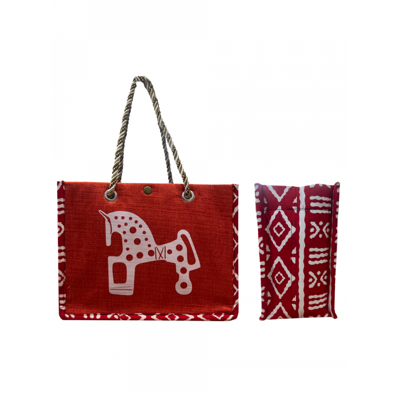 Bolso artesano Mediano Rojo