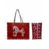 Bolso artesano Mediano Rojo