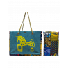 Bolso artesano Mediano Turquesa