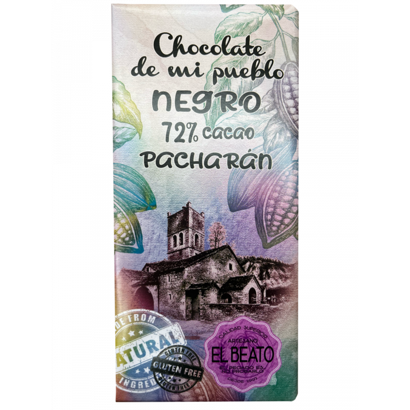 Chocolate negro al pacharán 125 gr