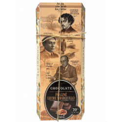 Chocolate Praliné leche con barquillo y canela Poetas