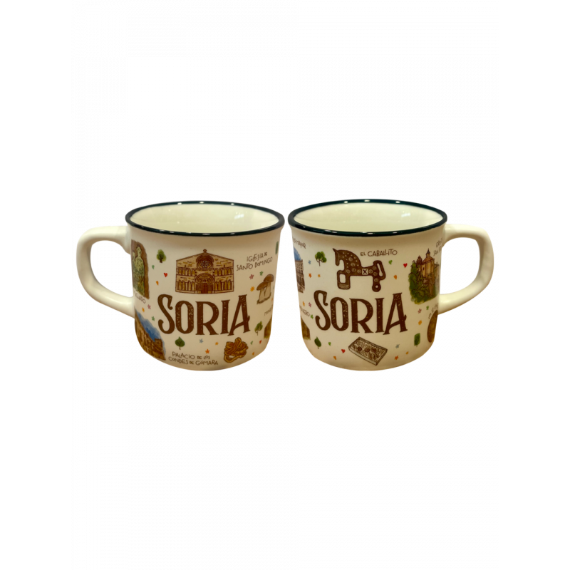 Taza Mini Porcelana Diseño Acuarela