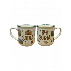 Taza de porcelana Diseño Acuarela