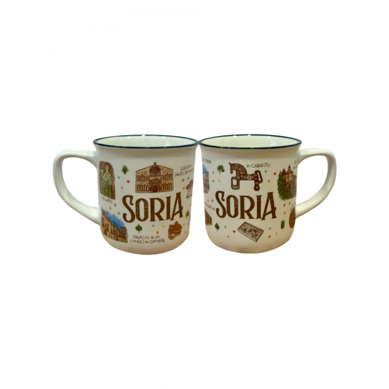 Taza de porcelana Diseño Acuarela