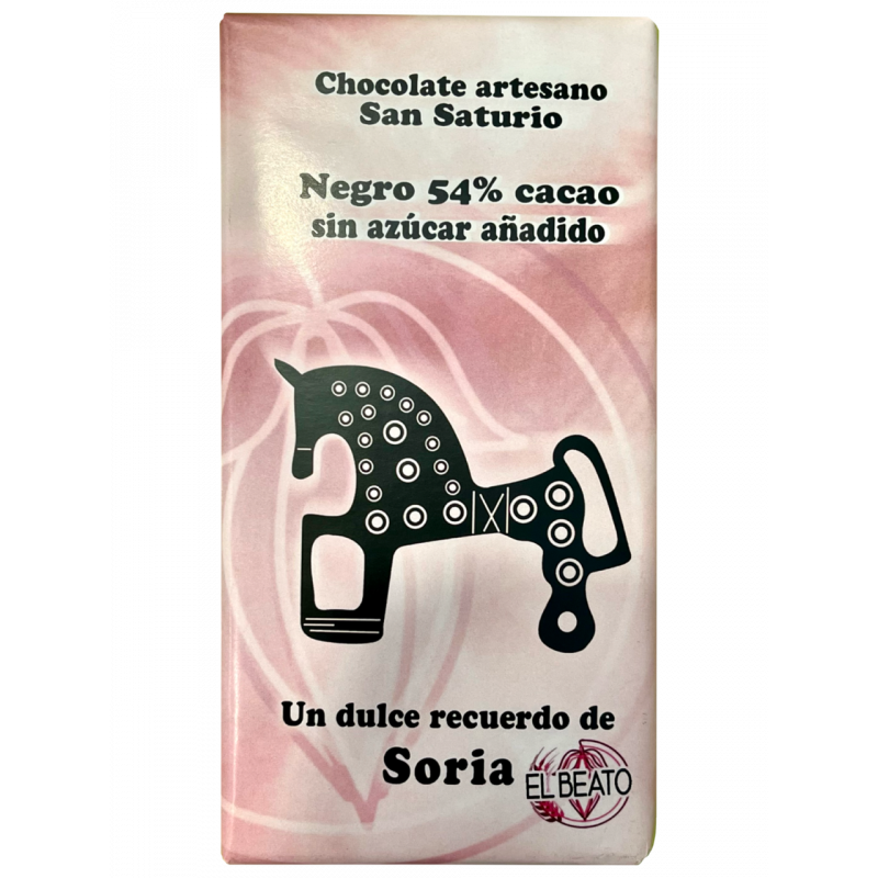 Chocolate Artesano Negro 54% Cacao sin azúcar añadido
