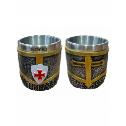 Chupito Resina Escudo Templario