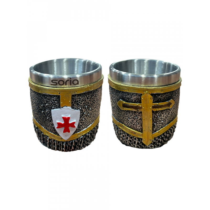 Chupito Resina Escudo Templario