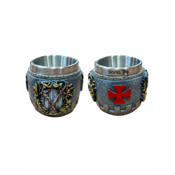Chupito Templario Cruz y escudos