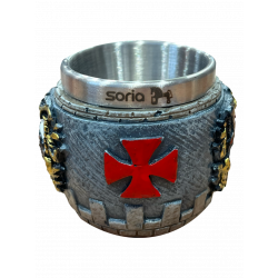 Chupito Templario Cruz y escudos