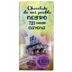 Chocolate Artesano Negro con cayena
