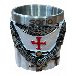 Chupito Resina Templario Traje Blanco
