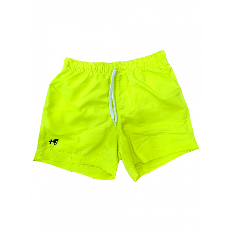 Bañador Bordado Amarillo Fluor