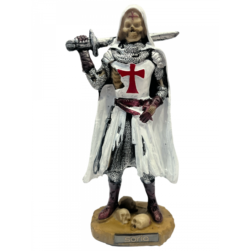 Figura Templaria Esqueleto Con Espada