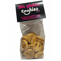 Pastas de Mantequilla SIN GLUTEN con chips de chocolate 150 gr