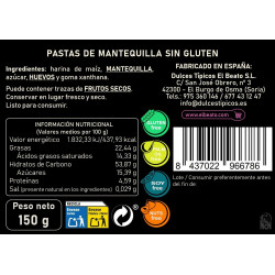Pastas de mantequilla SIN GLUTEN 150 g