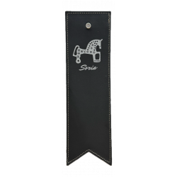 Marcapáginas de Piel Color Negro