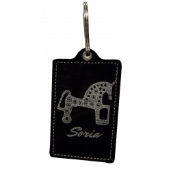 Llavero de Piel Negro