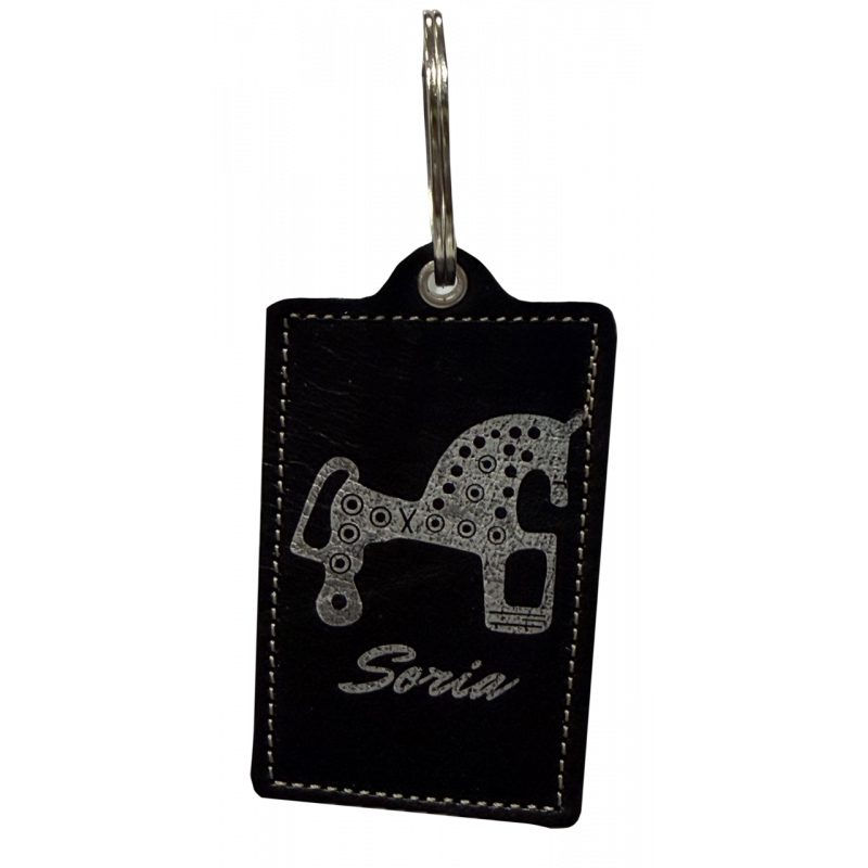 Llavero de Piel Negro