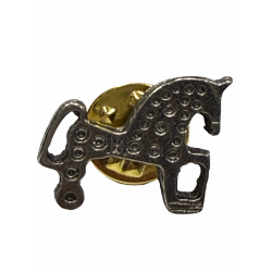 Pin Caballo 2D Plata