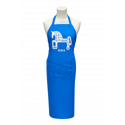 Delantal Caballo Soria Azul
