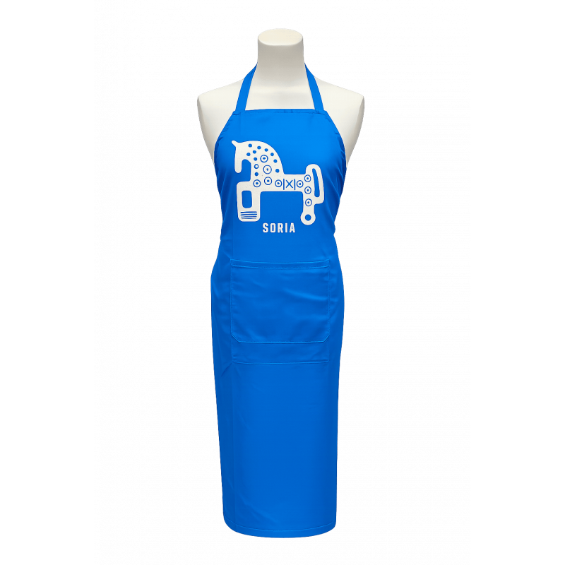 Delantal Caballo Soria Azul