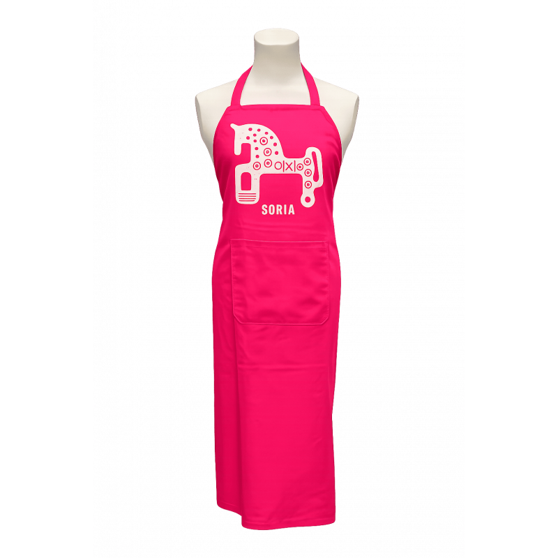 Delantal Caballo Soria Rosa