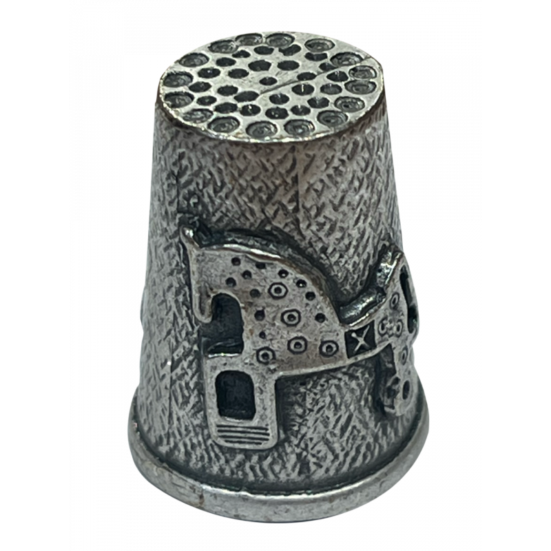 Dedal metálico caballo