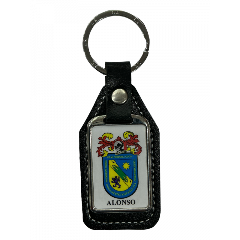 Llavero heráldico apellido Alonso