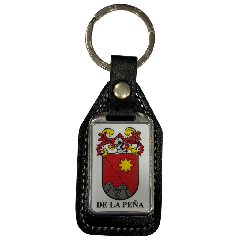 Llavero heráldico apellido DE LA PEÑA