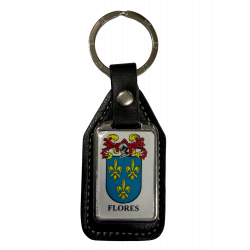 Llavero heráldico apellido FLORES
