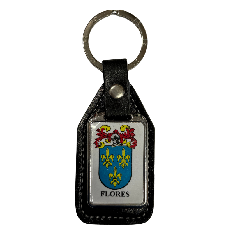 Llavero heráldico apellido FLORES