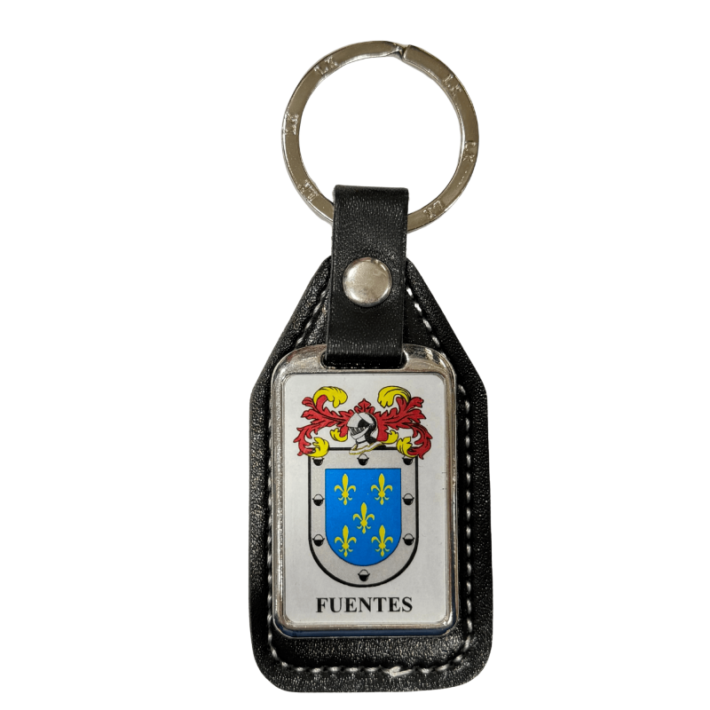 Llavero heráldico apellido FUENTES
