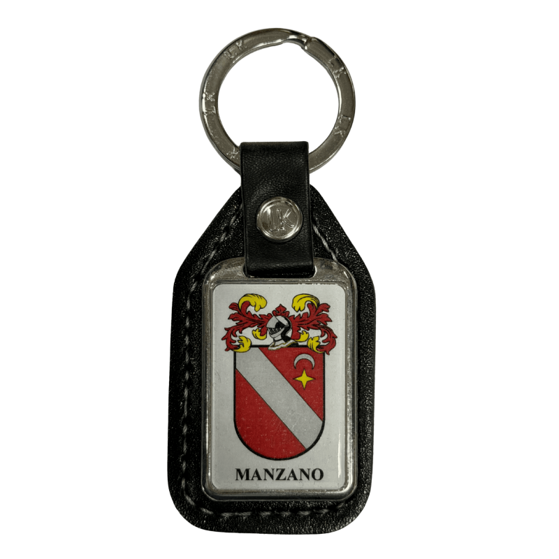Llavero heráldico apellido MANZANO