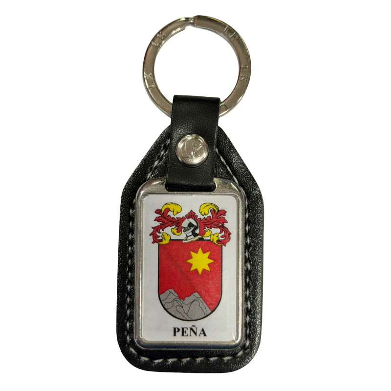 Llavero heráldico apellido PEÑA