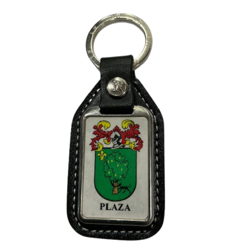 Llavero heráldico apellido PLAZA