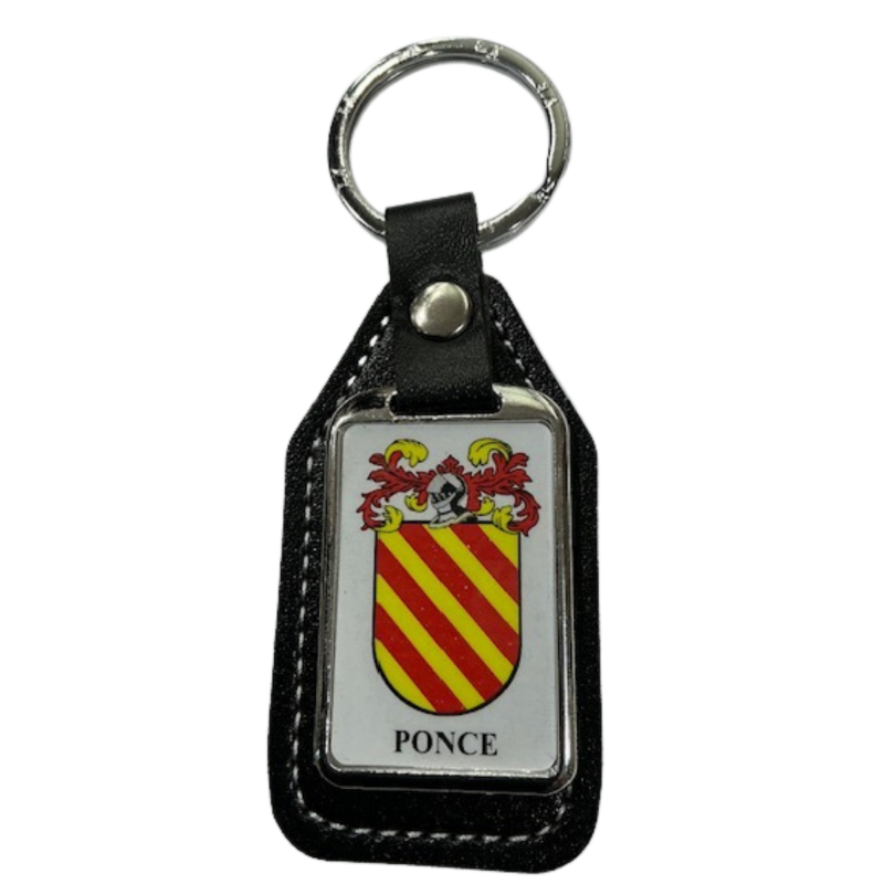 Llavero heráldico apellido PONCE